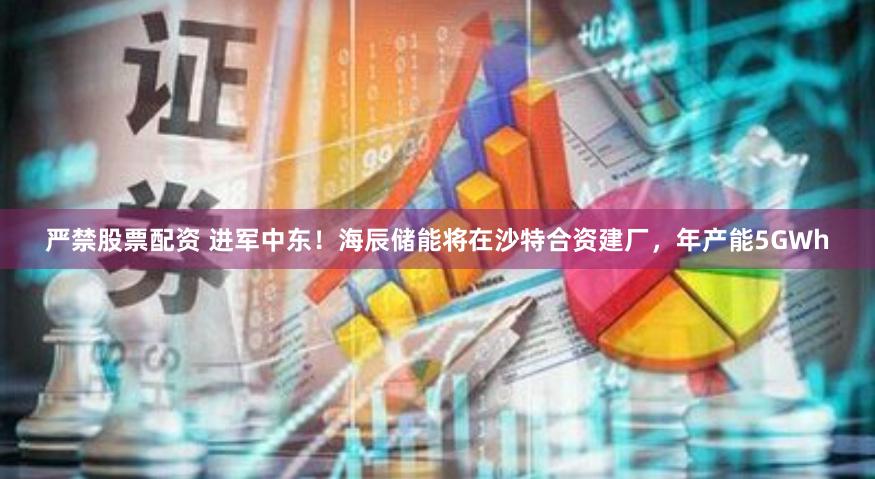 严禁股票配资 进军中东!海辰储能将在沙特合资建厂,年产能5GWh